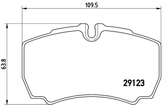 A.B.S. P A6 023 BREMBO Bremsbelagsatz, Scheibenbremse